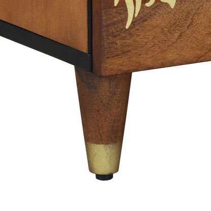 Bedside Cabinet 2 pcs Honey Brown 40 x 33 x 46 cm