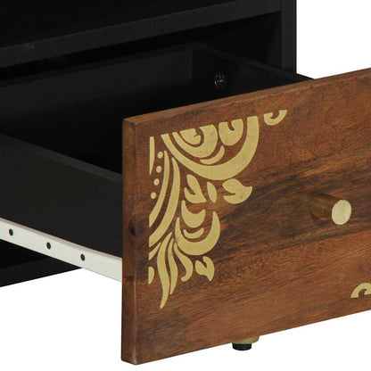TV Cabinet Honey Brown 70 x 33 x 46 cm Solid Mango Wood