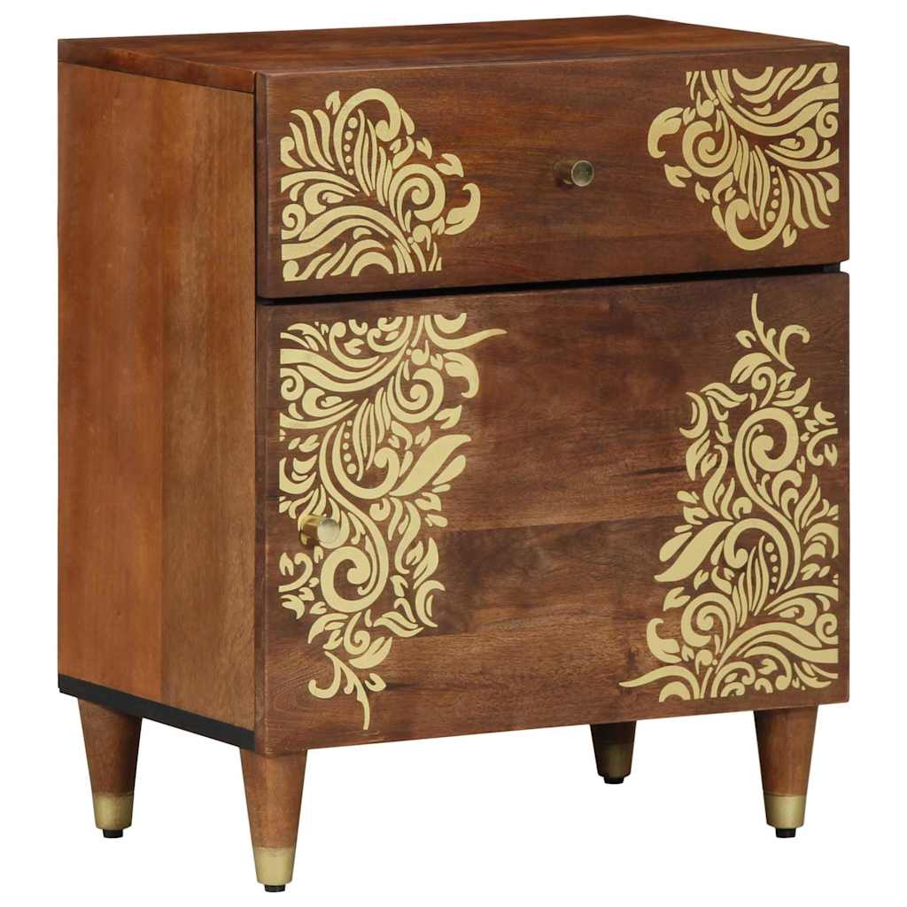 Bedside Cabinet with Door Honey Brown 50 x 33 x 60 cm