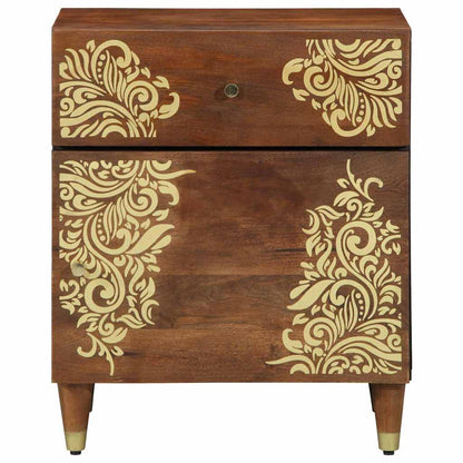 Bedside Cabinet with Door Honey Brown 50 x 33 x 60 cm