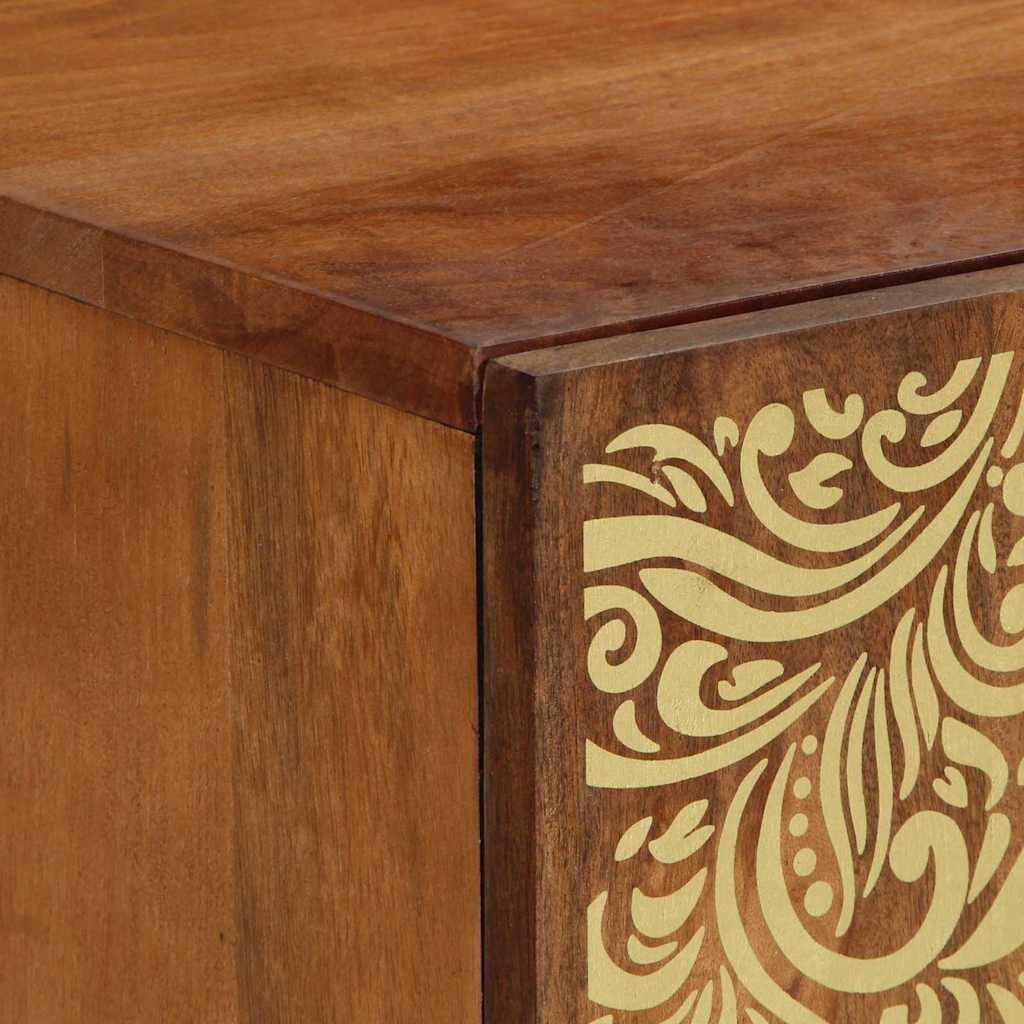 TV Cabinet Honey Brown 105 x 33 x 46 cm Solid Mango Wood