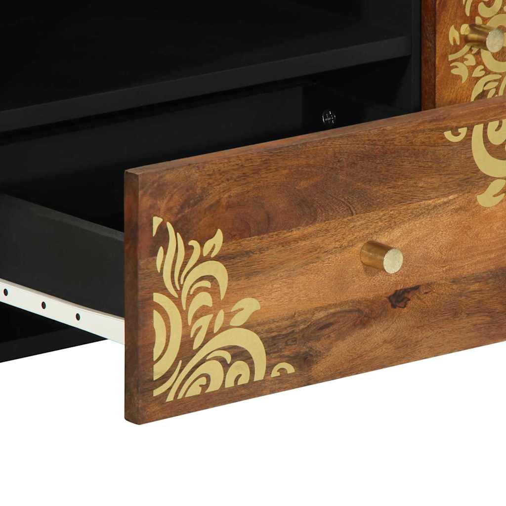 TV Cabinet Honey Brown 105 x 33 x 46 cm Solid Mango Wood