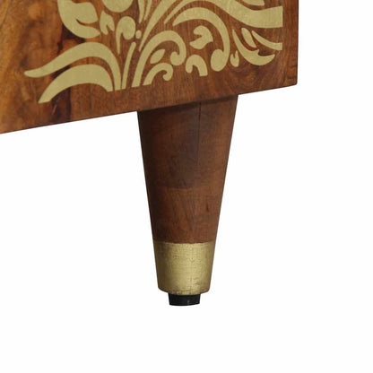 TV Cabinet Honey Brown 105 x 33 x 46 cm Solid Mango Wood