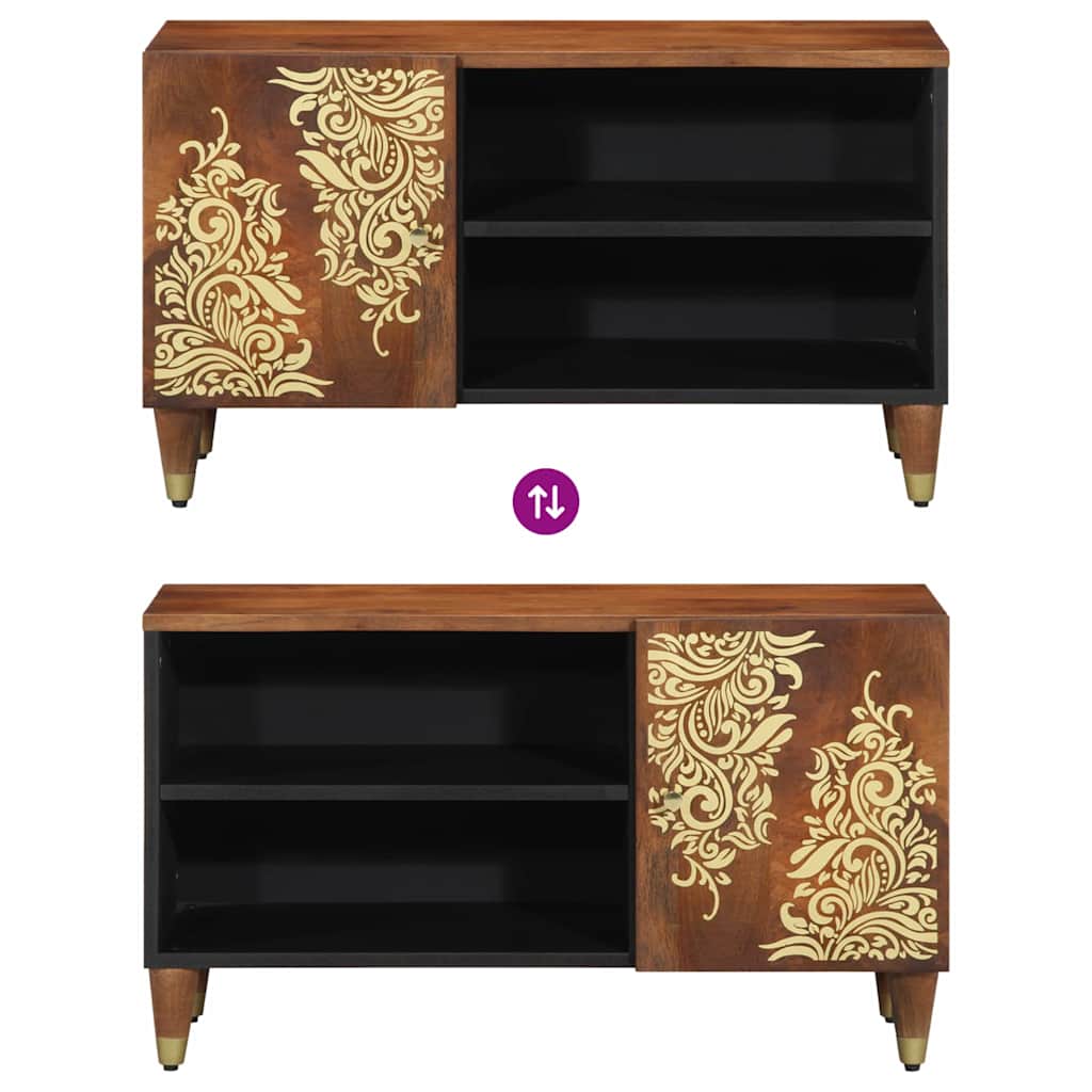TV Cabinet Honey Brown 80 x 33 x 46 cm Solid Mango Wood