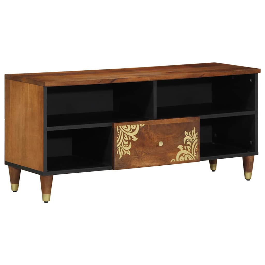 TV Cabinet Honey Brown 100 x 33 x 46 cm Solid Mango Wood