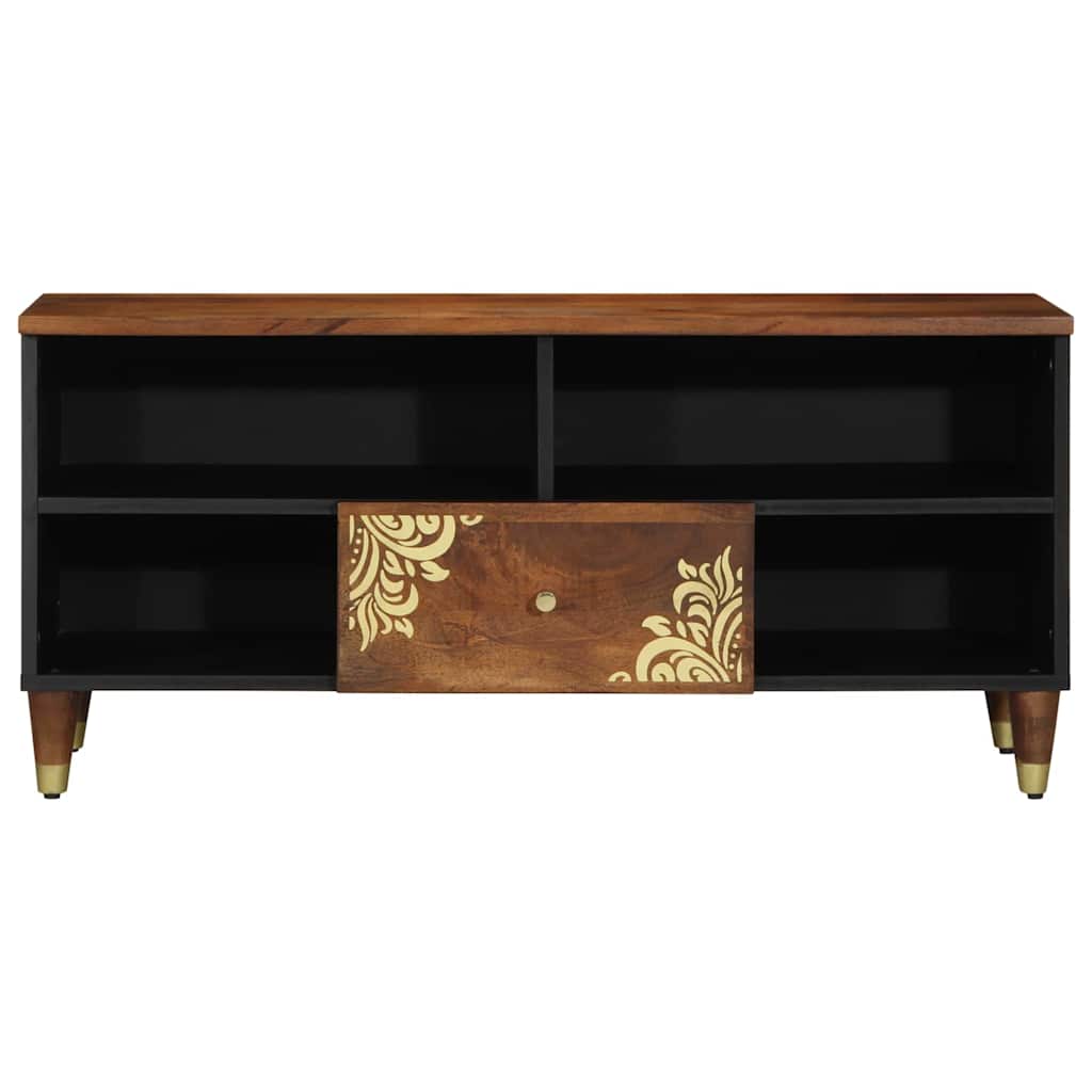TV Cabinet Honey Brown 100 x 33 x 46 cm Solid Mango Wood
