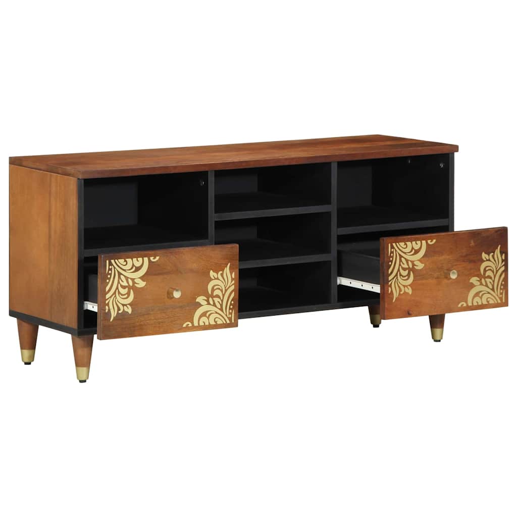 TV Cabinet Honey Brown 100 x 33 x 46 cm Solid Mango Wood