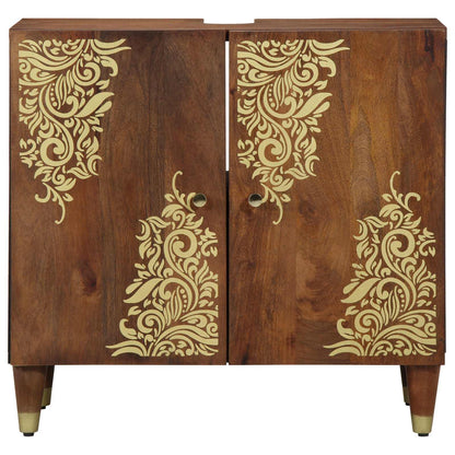 Sink cabinet Honey Brown 62 x 33 x 58 cm Solid Mango Wood