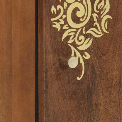 Wall Cabinet Honey Brown 38 x 33 x 48 cm Solid Mango Wood