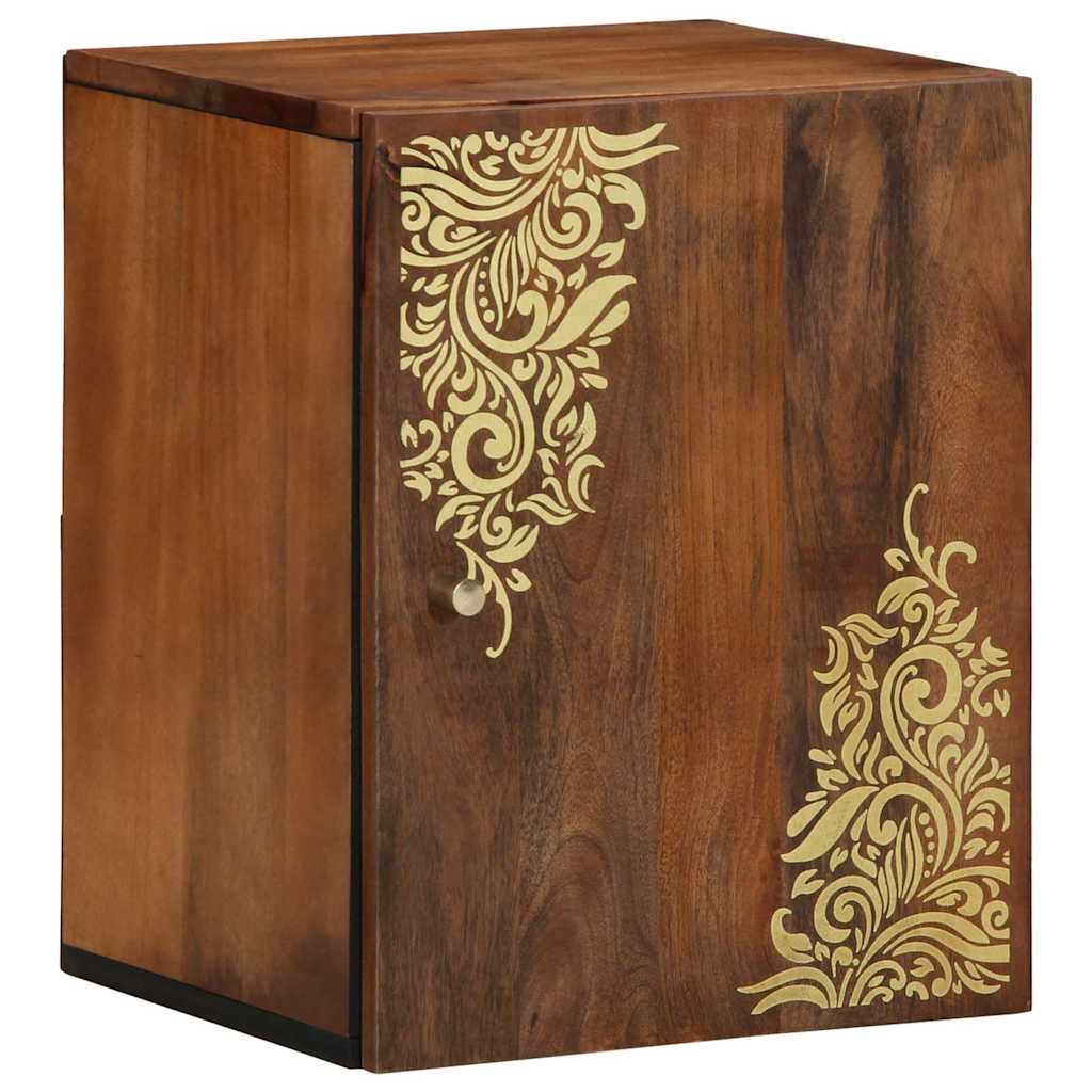 Wall Cabinet Honey Brown 38 x 33 x 48 cm Solid Mango Wood