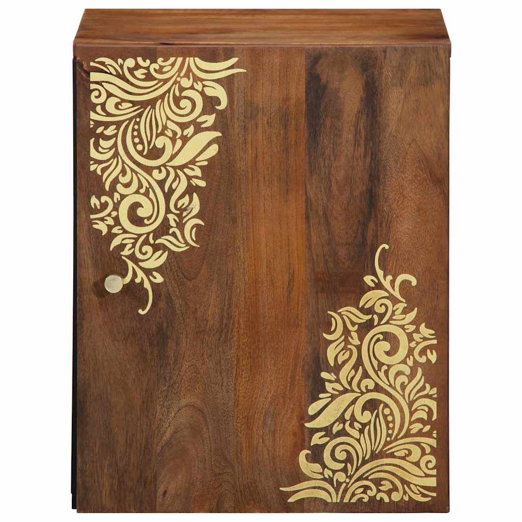 Wall Cabinet Honey Brown 38 x 33 x 48 cm Solid Mango Wood