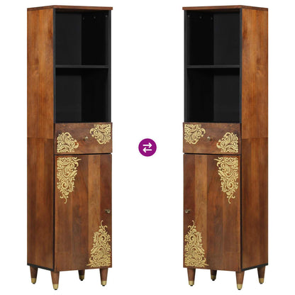 Bathroom Cabinet Honey brown 38 x 33 x 160 cm Solid Mango Wood