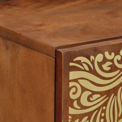 Sideboard with Shelf Brown 40 x 33 x 75 cm Solid Mango Wood