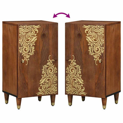Sideboard with Shelf Brown 40 x 33 x 75 cm Solid Mango Wood
