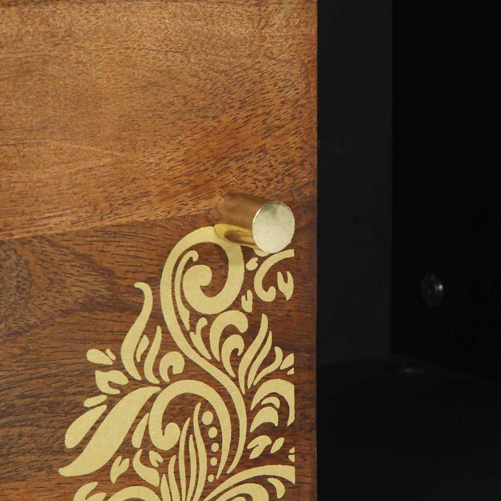 Sideboard Brown 80 x 33 x 75 cm Solid Mango Wood