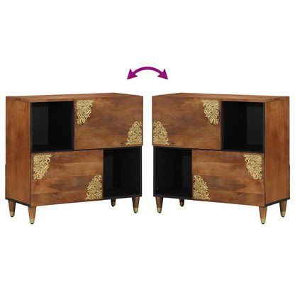 Sideboard Brown 80 x 33 x 75 cm Solid Mango Wood