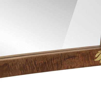 Bathroom Mirror with Mirror Honey Brown 70 x 50 x 2.5 cm