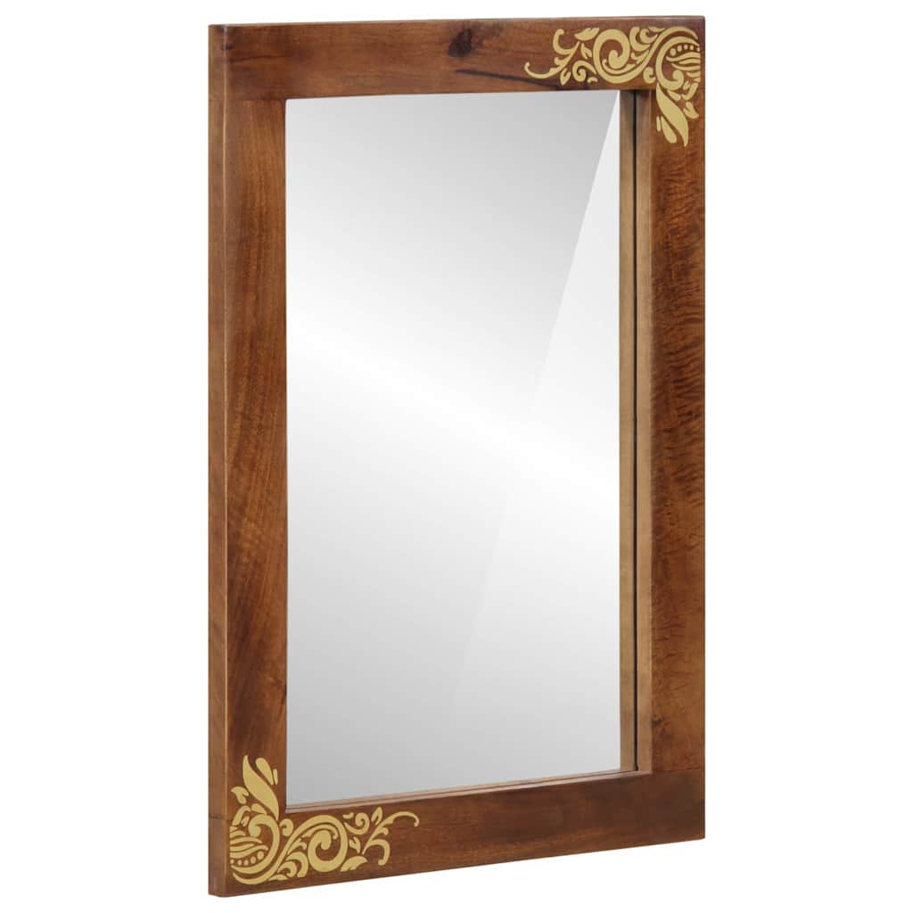 Bathroom Mirror with Mirror Honey Brown 70 x 50 x 2.5 cm