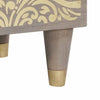 Bedside Cabinet 2 pcs Grey 40 x 33 x 46 cm Solid mango wood