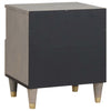 Bedside Cabinet 2 pcs Grey 40 x 33 x 46 cm Solid mango wood