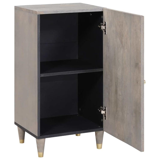 Sideboard Grey and Gold 40 x 33 x 75 cm Solid Mango Wood