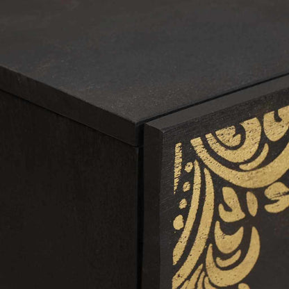 Sideboard Black 60 x 33 x 75 cm Solid Mango Wood