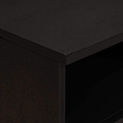 Bedside Cabinet Black 40 x 33 x 46 cm Solid Mango Wood