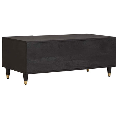 Coffee Table Black 100 x 54 x 40 cm Solid Mango Wood