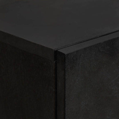 Highboard Black 60 x 33 x 100 cm Solid Mango Wood