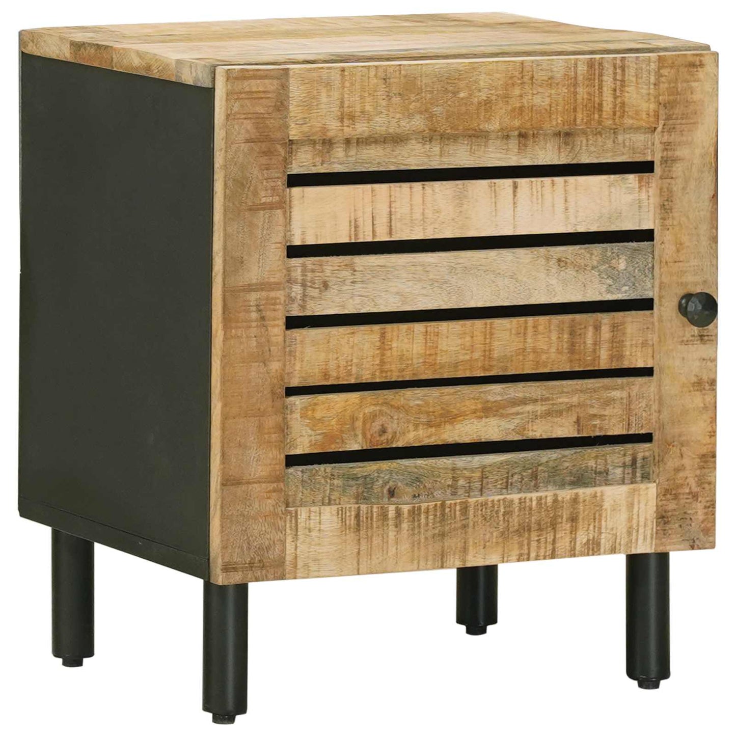 Bedside Table Natural 40 x 33 x 46 cm Solid Mango Wood
