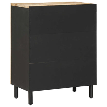 Storage Cabinets 60 x 33 x 75 cm Solid Mango Wood Natural