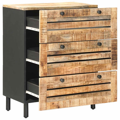 Storage Cabinets 60 x 33 x 75 cm Solid Mango Wood Natural