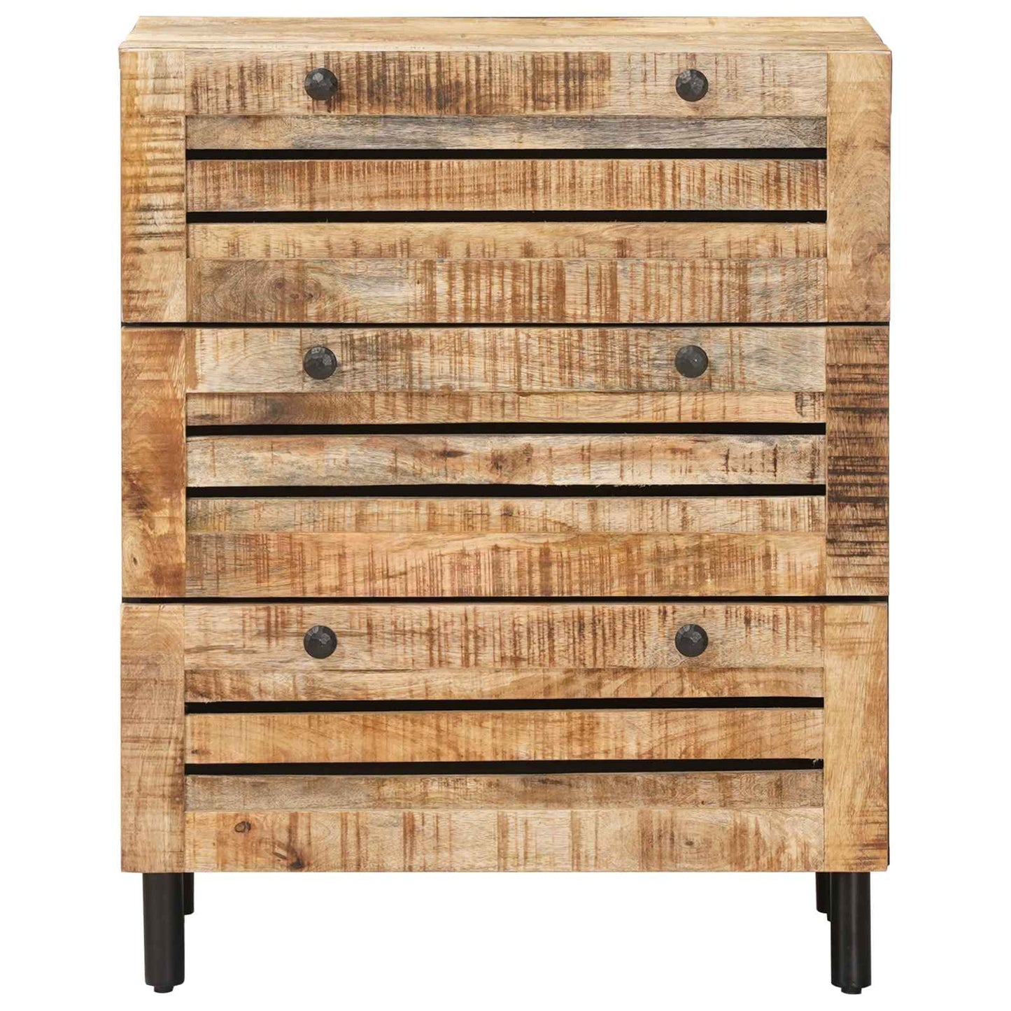 Storage Cabinets 60 x 33 x 75 cm Solid Mango Wood Natural