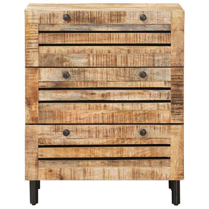 Storage Cabinets 60 x 33 x 75 cm Solid Mango Wood Natural