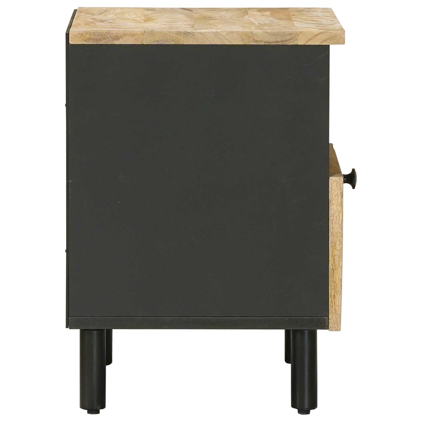 Bedside Table 2 pcs Brown 40 x 33 x 46 cm Solid Mango Wood
