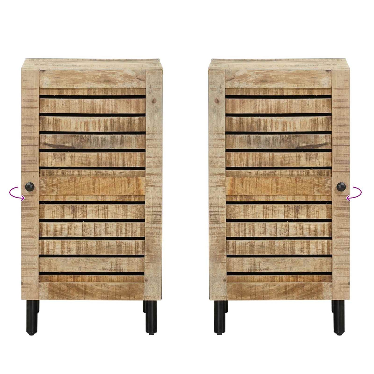 Storage Cabinet Natural 40 x 33 x 75 cm Solid Mango Wood