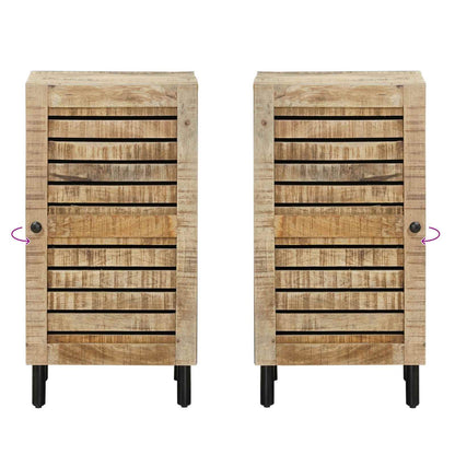 Storage Cabinet Natural 40 x 33 x 75 cm Solid Mango Wood