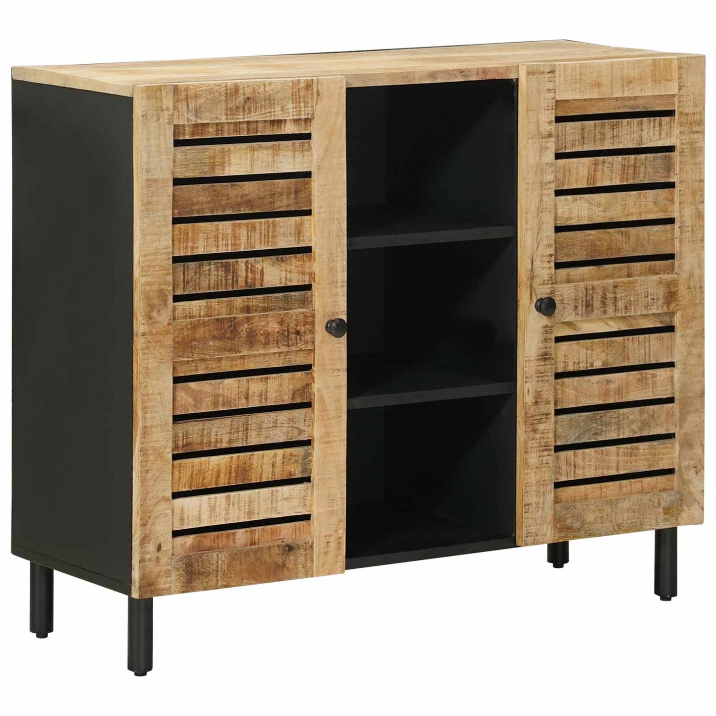 Storage Cabinets Natural 90 x 33 x 75 cm Solid Mango Wood