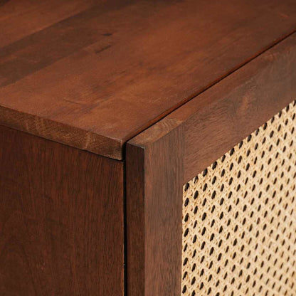 Bedside Cabinet Brown 40 x 33.5 x 46 cm Solid Acacia wood