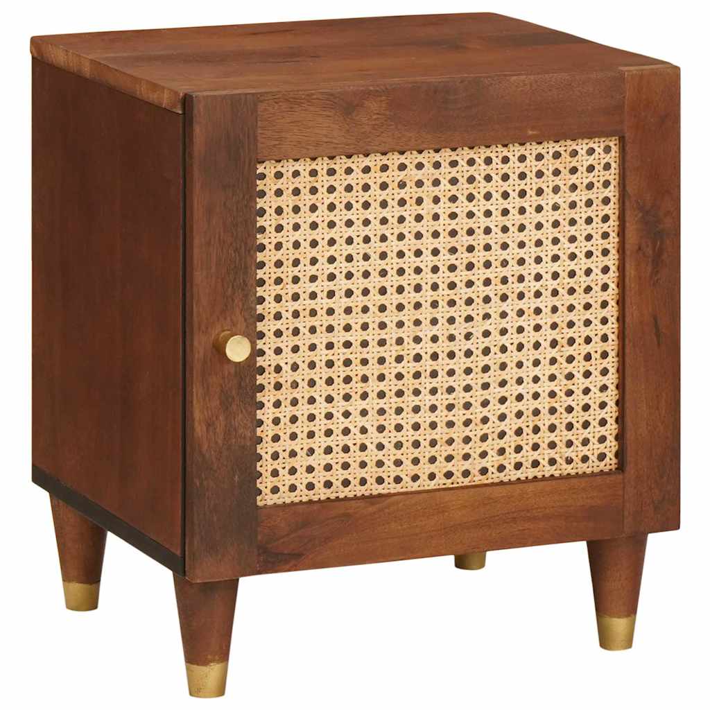 Bedside Cabinet Brown 40 x 33.5 x 46 cm Solid Acacia wood