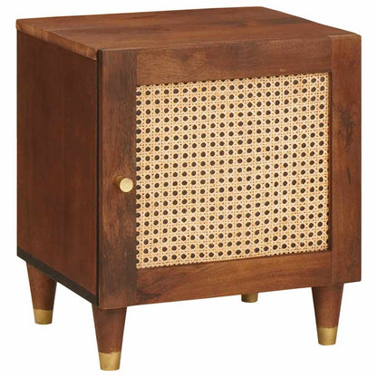 Bedside Cabinet Brown 40 x 33.5 x 46 cm Solid Acacia wood