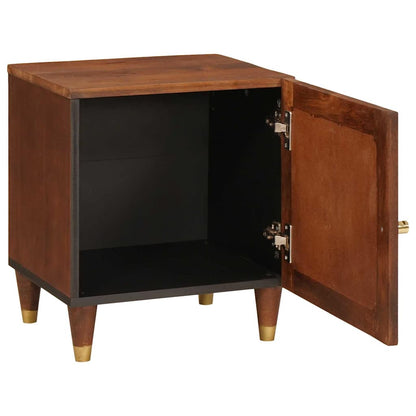 Bedside Cabinet Brown 40 x 33.5 x 46 cm Solid Acacia wood