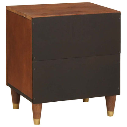 Bedside Cabinet Brown 40 x 33.5 x 46 cm Solid Acacia wood