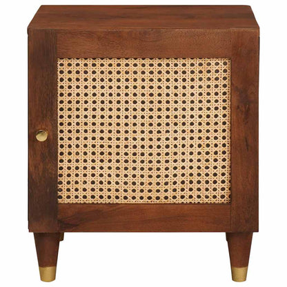 Bedside Cabinet Brown 40 x 33.5 x 46 cm Solid Acacia wood