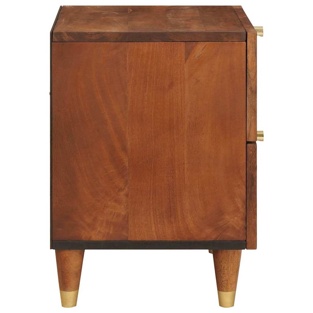 Bedside Cabinet 2 pcs Brown 40 x 33.5 x 46 cm Solid Acacia wood
