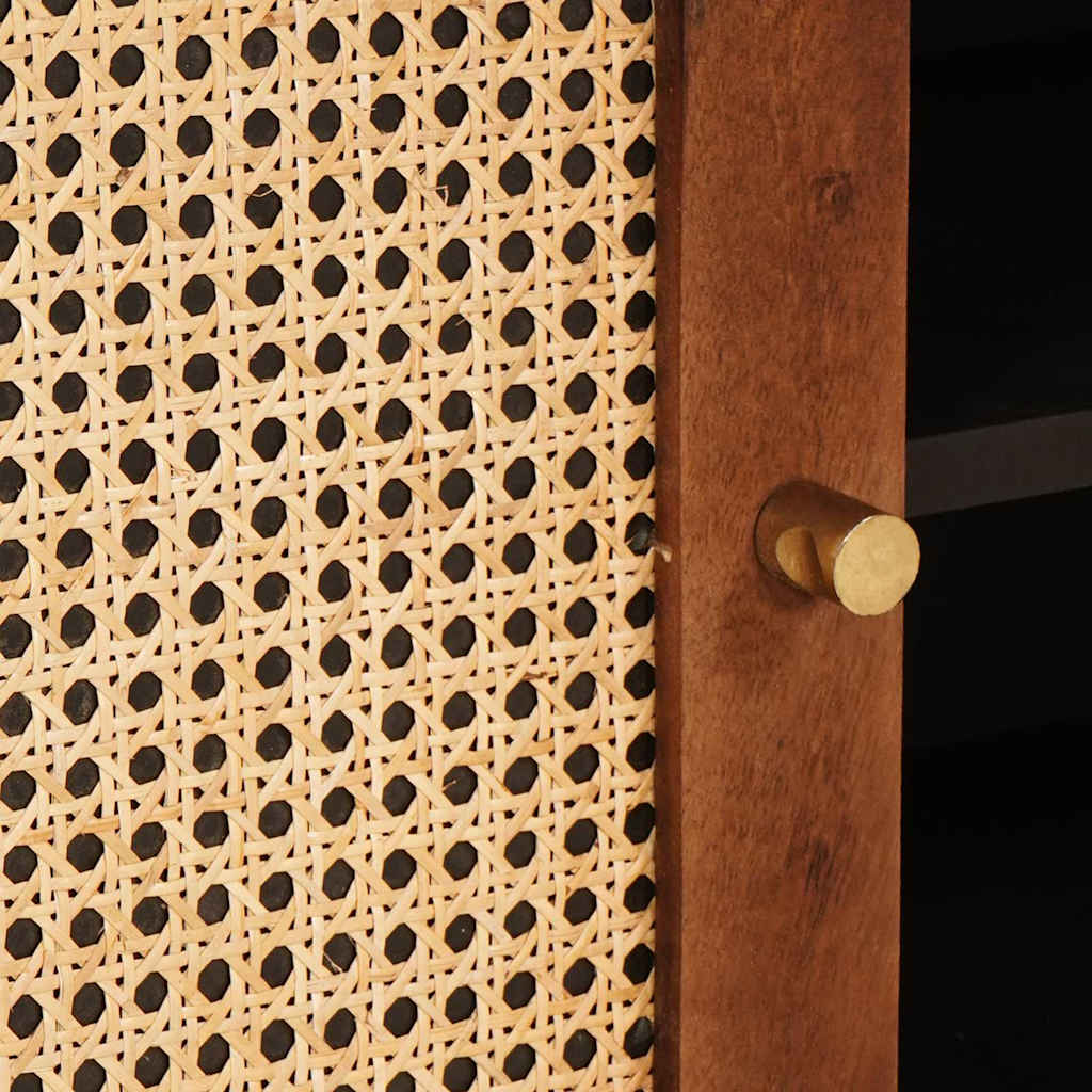 TV Cabinet with Shelf Brown 105 x 33.5 x 46 cm Solid Mango Wood