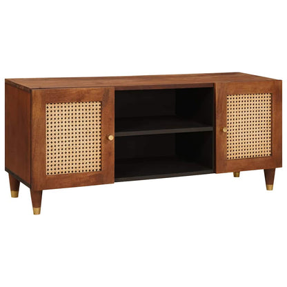 TV Cabinet with Shelf Brown 105 x 33.5 x 46 cm Solid Mango Wood