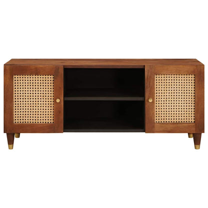 TV Cabinet with Shelf Brown 105 x 33.5 x 46 cm Solid Mango Wood