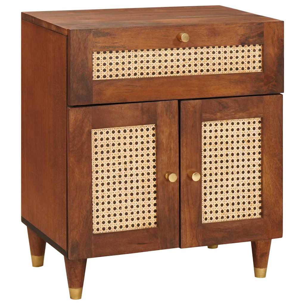 Bedside Tables with Drawer 50 x 33 x 60 cm Solid Mango Wood