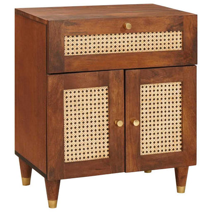 Bedside Tables with Drawer 50 x 33 x 60 cm Solid Mango Wood